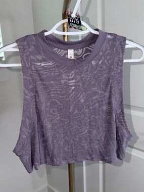 79. Lululemon All Yours Crop Tank Top *Veil in Dusky Lavender